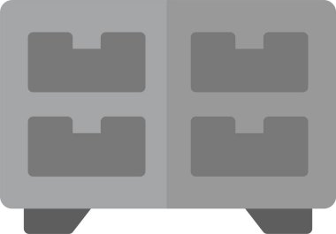 Otelde. Web simgesi vektör illüstrasyonu