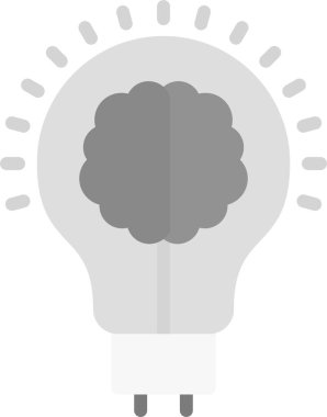 beyin fikri ışık simgesi