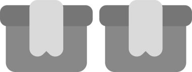 giysi giysi dolabı simgesi düz stil