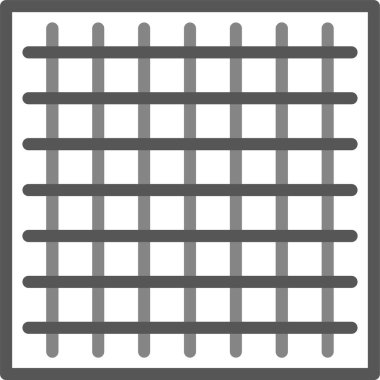 ızgara ızgara simgesi dış hat biçiminde