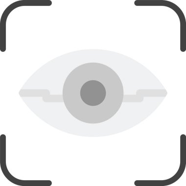 Göz. Web simgesi basit illüstrasyon