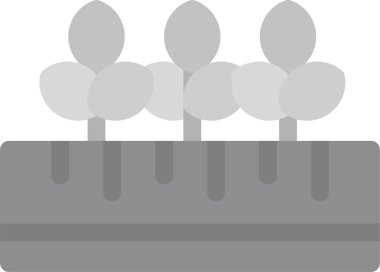 doğum günü mumları simgesi, basit vektör illüstrasyonu