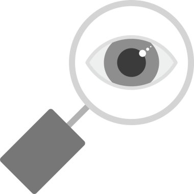 vizyon. Web simgesi basit illüstrasyon