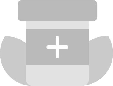 İlaç hapı simgesinin vektör illüstrasyonu