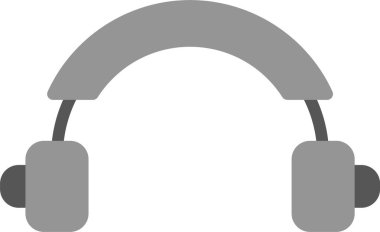 kulaklık simgesi vektör illüstrasyonu