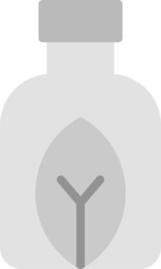 Bir şişe simgesinin vektör illüstrasyonu