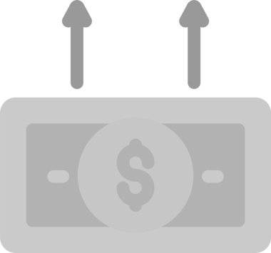 para düz dolar simgesi, vektör illüstrasyonu