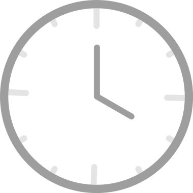 Saat simgesi vektör illüstrasyonu