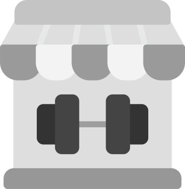 Dükkan. Web simgesi basit illüstrasyon