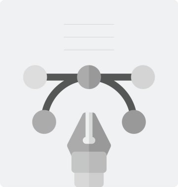 Modern b 'nin vektör illüstrasyonu beynin ikonundan yoksun