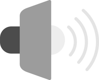 Konuşmacı. Web simgesi basit illüstrasyon