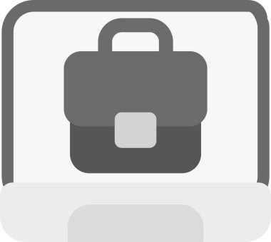 Çanta. Web simgesi basit illüstrasyon