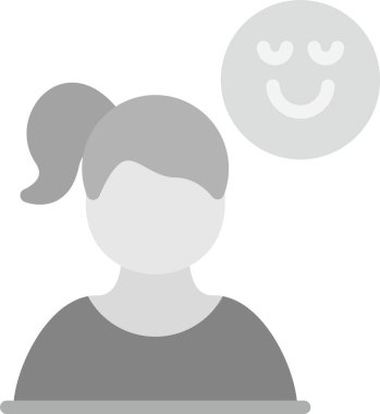 Kadın. Web simgesi basit tasarım