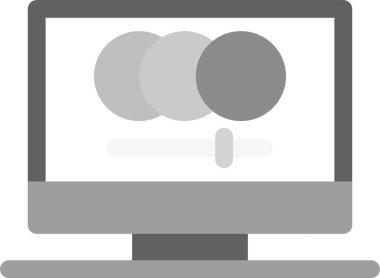 Bilgisayar simgesinin vektör illüstrasyonu