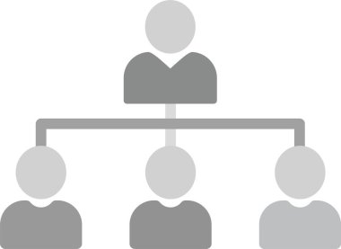 hiyerarşi. Web simgesi basit illüstrasyon