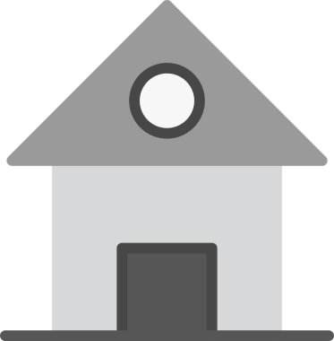 Ev. Web simgesi basit illüstrasyon