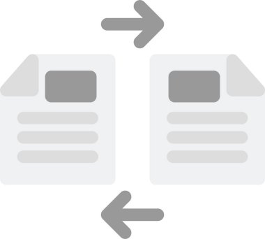 dosya belgesi simgesi, vektör illüstrasyonu