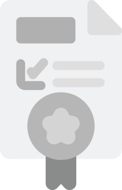 belge düz vektör simgesi