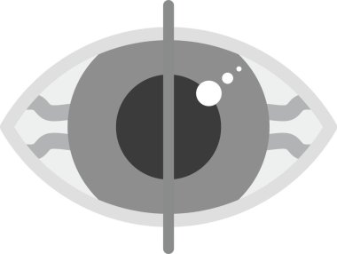 Göz simgesini, basit vektör çizim