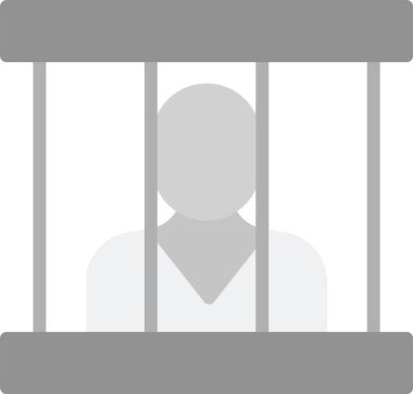 Hapishane vektör simgesi şeffaf arkaplanda izole edildi, hapishane logosu