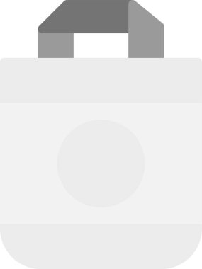 Beyaz kameranın düz bir simgesi. vektör illüstrasyonu