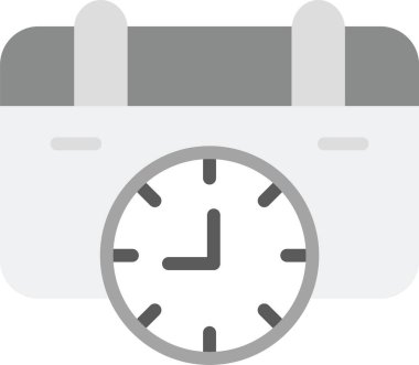 saat düz vektör simgesi