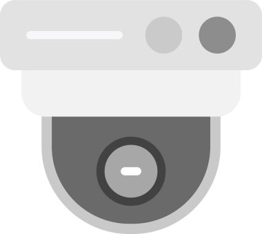 güvenlik cctv kamera simgesi düz stil