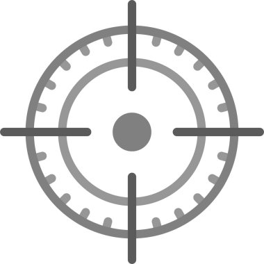 Crosshair hedef hedef simgesi ana hat biçiminde