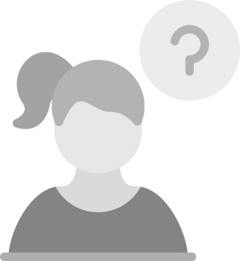 Bilgisayar vektör illüstrasyon tasarımlı kadın avatarı