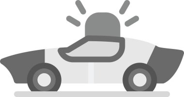 araç taşıma simgesi doldurulmuş taslak biçimi