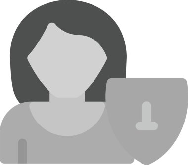 kadın avatar vektör simgesi