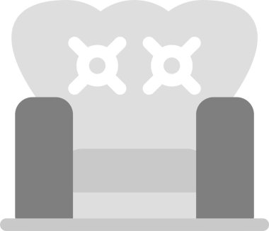 Tek bir kalp simgesinin vektör illüstrasyonu