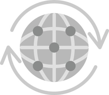 Küresel simge vektör illüstrasyonu