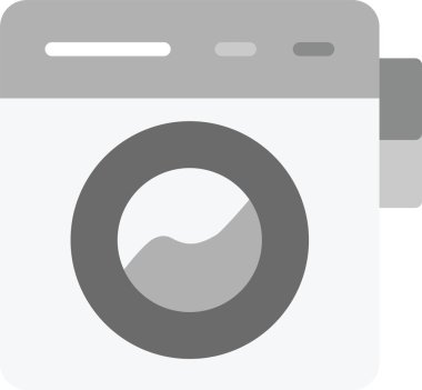 çamaşır makinesi simgesi ana hat biçiminde