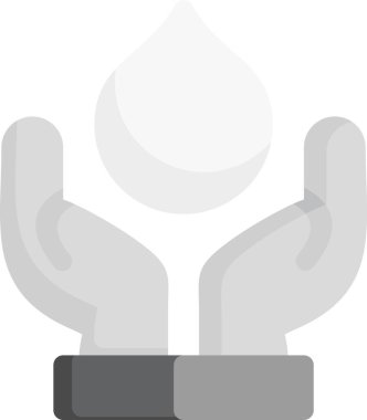 Su. Web simgesi basit illüstrasyon