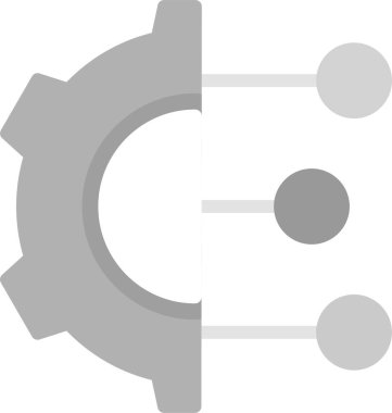 Dişliler. Web simgesi basit tasarım