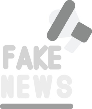 sahte haber konsepti simgesi, basit biçim