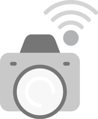 Kamera fotoğrafçılık ikonu. Web için kamera simgelerinin basit illüstrasyonu