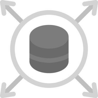 veritabanı sunucu simgesi doldurulmuş özet biçimi