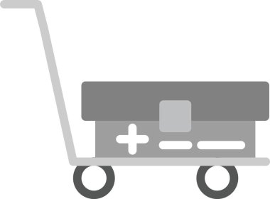 cart shopping trolley icon in outline style