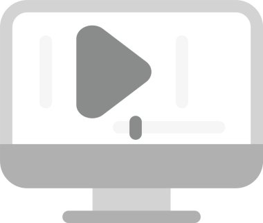 video player simgesi. vektör çizim