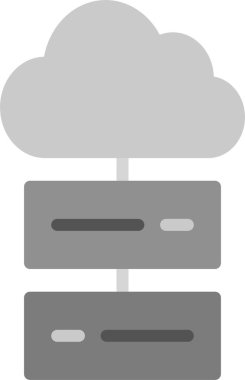 bulut sunucu veri simgesi