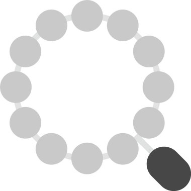 Beyaz arkaplanda zincir simgesinin vektör illüstrasyonu