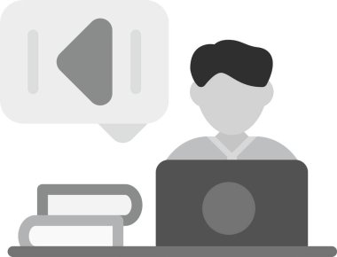 Video konferansı. Web simgesi