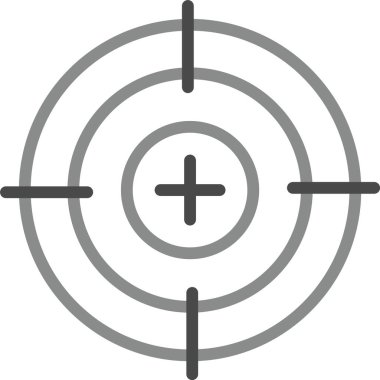 hedef vektör simgesi modern basit illüstrasyon