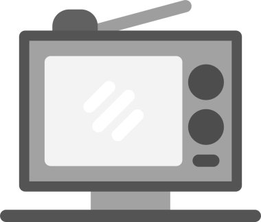 televizyon ikonu. vektör çizim