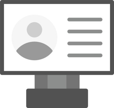 Düz biçimli bilgisayar dizüstü simgesi