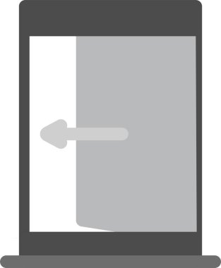 Bilgisayar simgesi. Basit resimleme