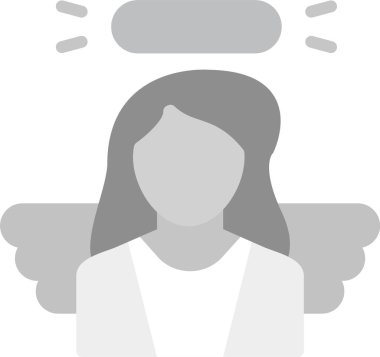 Melek düz vektör simgesi