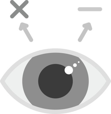 Göz vektör simgesi. Basit illüstrasyon logosu. göz simgesi tasarımı.